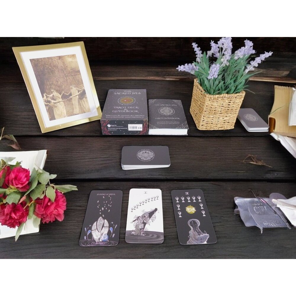 The Sacred Web Tarot by Jannie Bui Brown, Complete Deck and Guidebook NEW - Picture 9 of 12